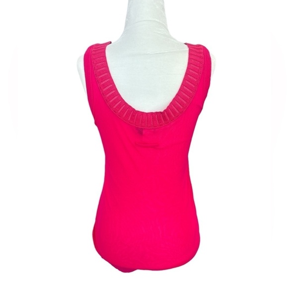 Jean Paul Gaultier 1990’s Deadstock Hot Pink Sheer Mesh Tank - Picture 6 of 10